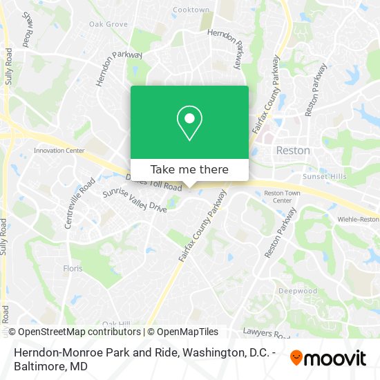 Mapa de Herndon-Monroe Park and Ride