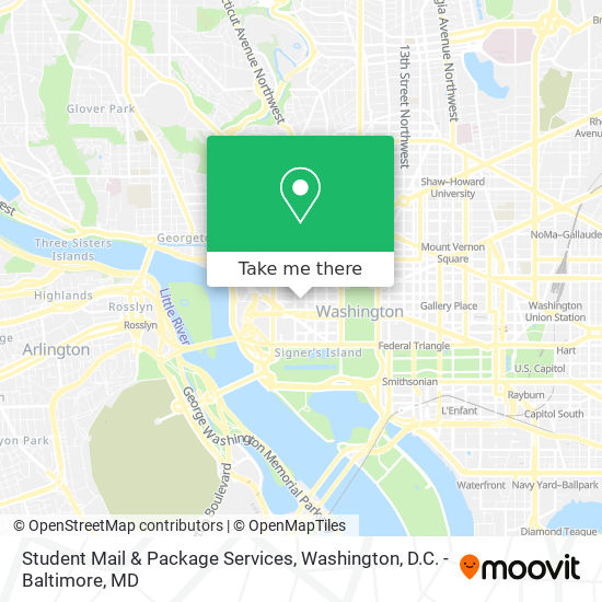 Student Mail & Package Services map