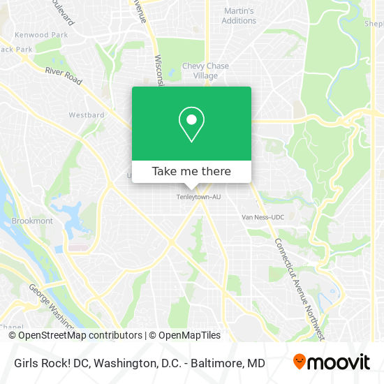 Mapa de Girls Rock! DC