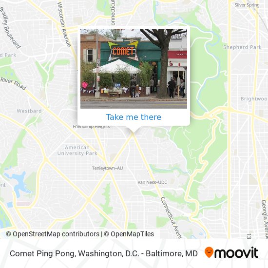 Comet Ping Pong map