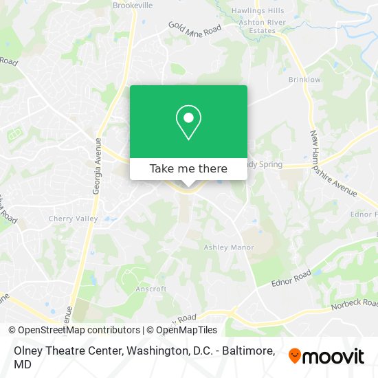 Mapa de Olney Theatre Center