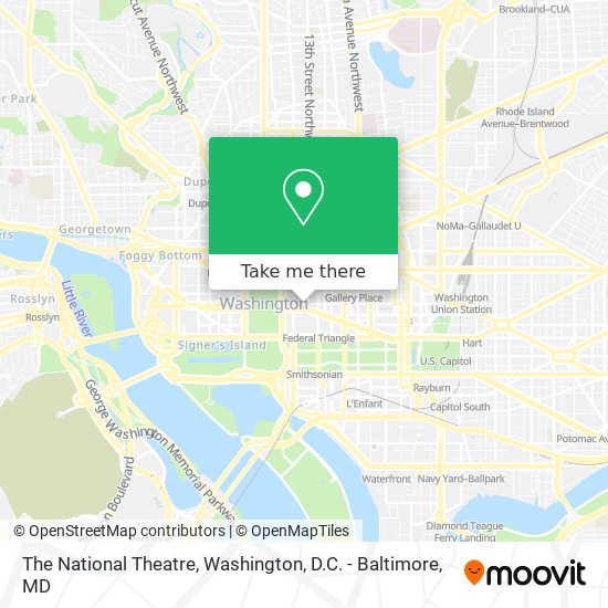 The National Theatre map