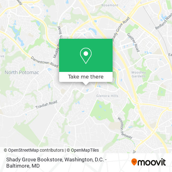 Shady Grove Bookstore map