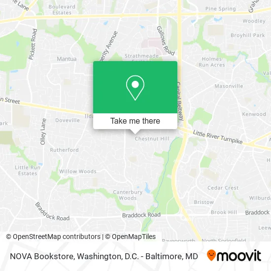 NOVA Bookstore map