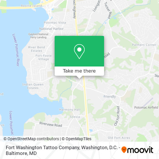 Fort Washington Tattoo Company map