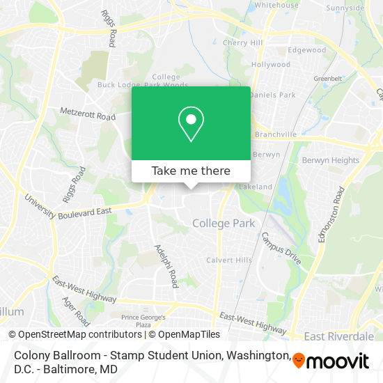 Colony Ballroom - Stamp Student Union map