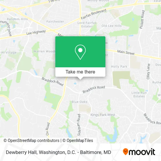 Dewberry Hall map