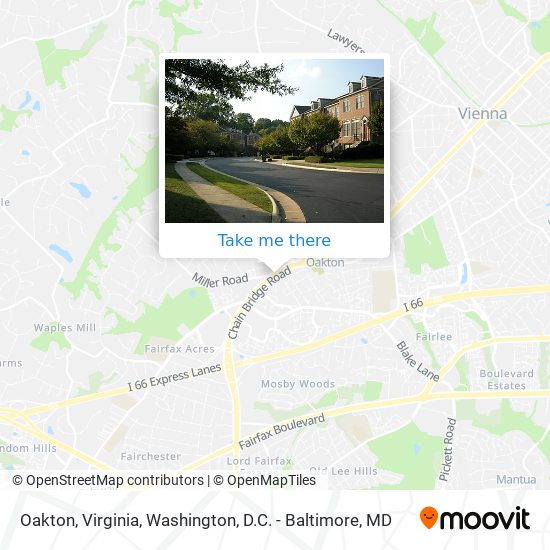 Oakton, Virginia map