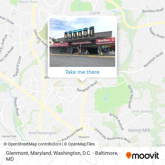 Mapa de Glenmont, Maryland