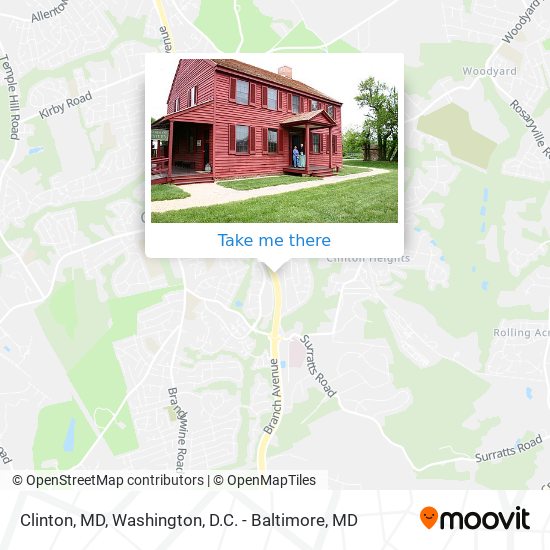 Clinton, MD map