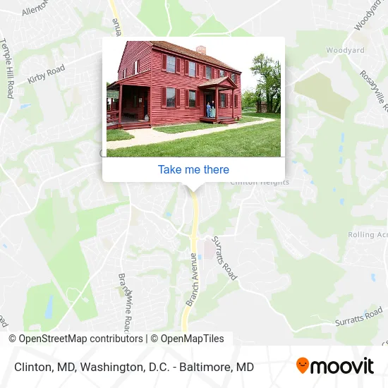 Clinton, MD map