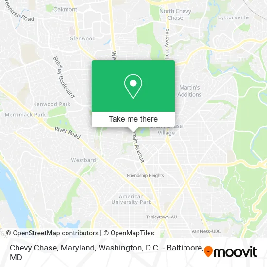 Chevy Chase, Maryland map