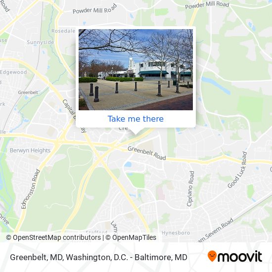 Mapa de Greenbelt, MD