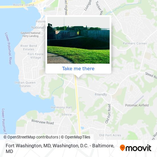 Mapa de Fort Washington, MD