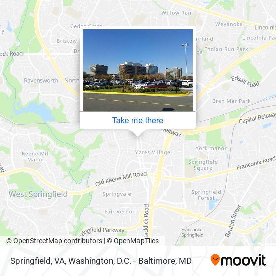 Mapa de Springfield, VA