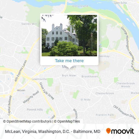 Mapa de McLean, Virginia