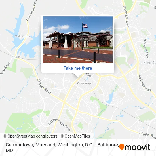 Germantown, Maryland map