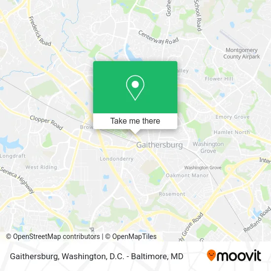Gaithersburg map