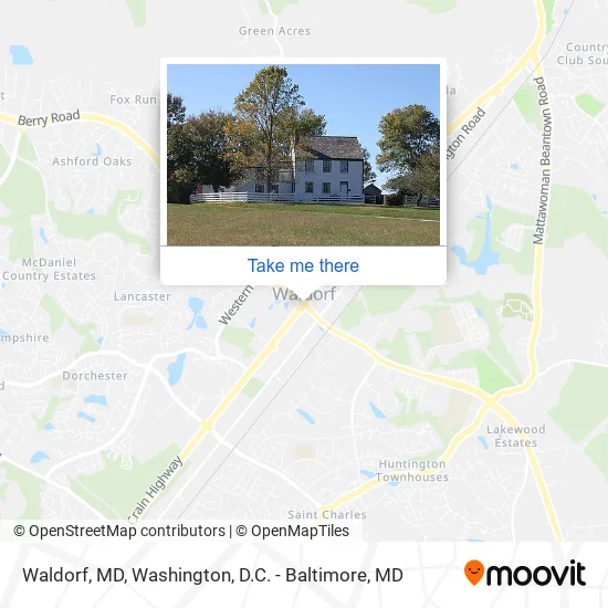 Waldorf, MD map