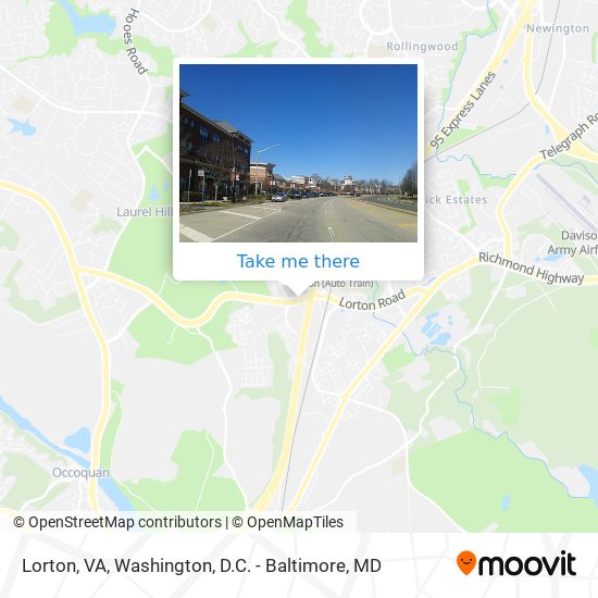 Mapa de Lorton, VA