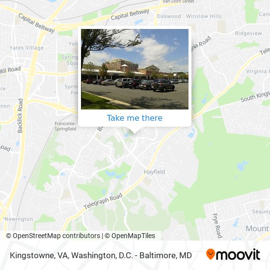 Mapa de Kingstowne, VA