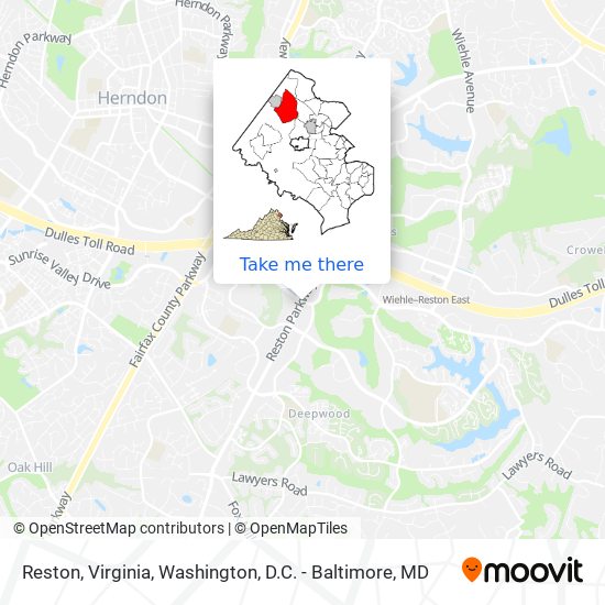 Reston, Virginia map