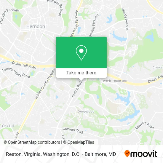 Reston, Virginia map
