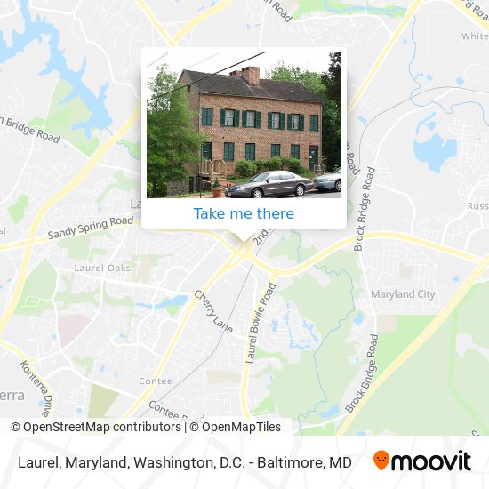Mapa de Laurel, Maryland
