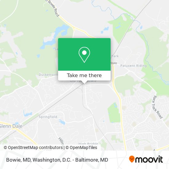 Bowie, MD map
