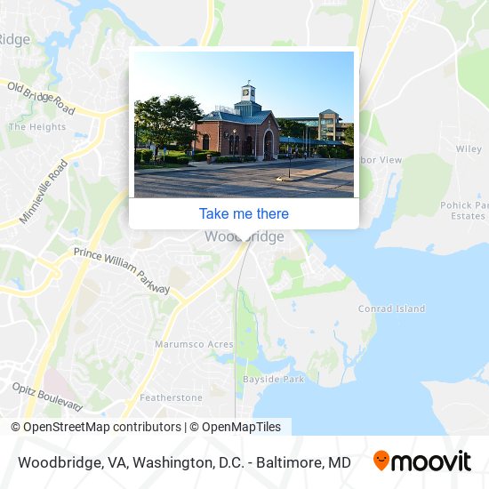Mapa de Woodbridge, VA