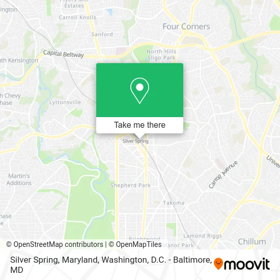 Silver Spring, Maryland map