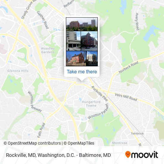 Mapa de Rockville, MD