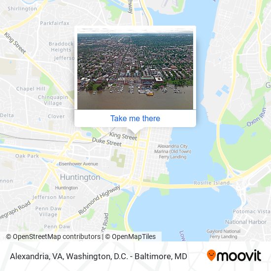 Mapa de Alexandria, VA