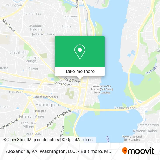 Alexandria, VA map