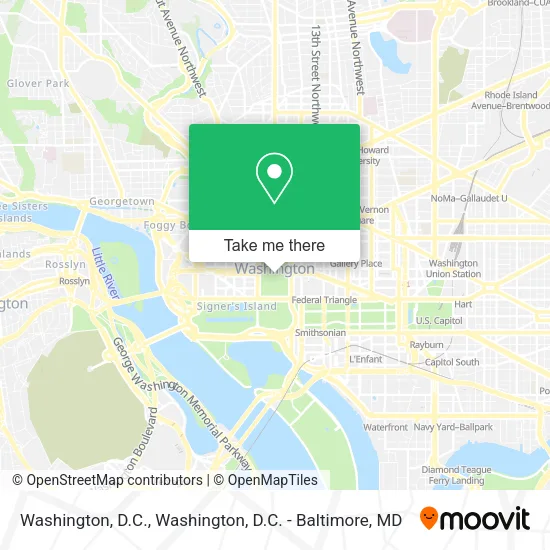 Mapa de Washington, D.C.