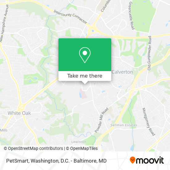 PetSmart map