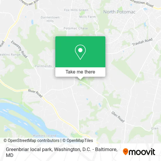 Greenbriar local park map