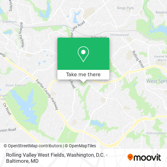 Rolling Valley West Fields map