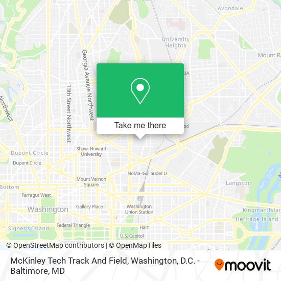 Mapa de McKinley Tech Track And Field