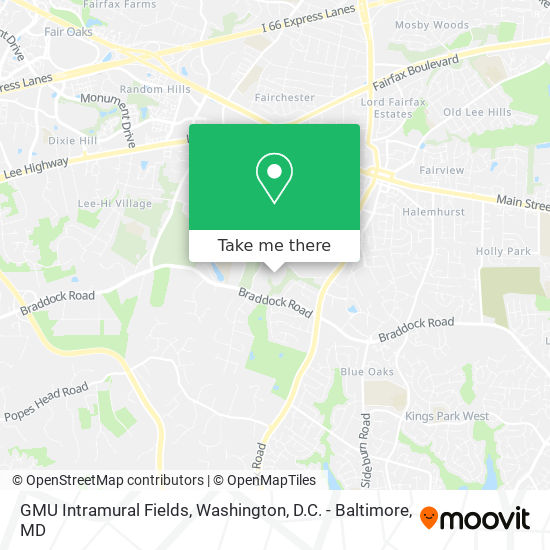 GMU Intramural Fields map