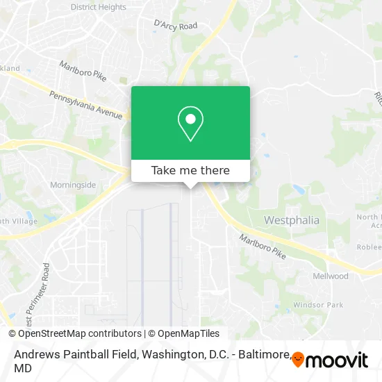 Andrews Paintball Field map