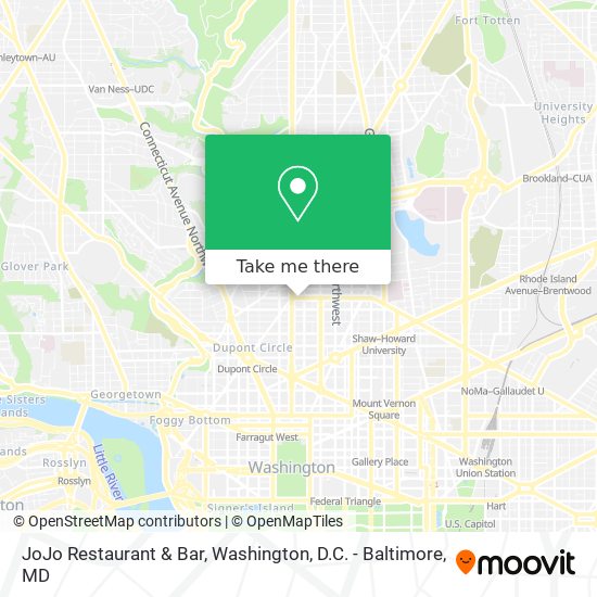 Mapa de JoJo Restaurant & Bar