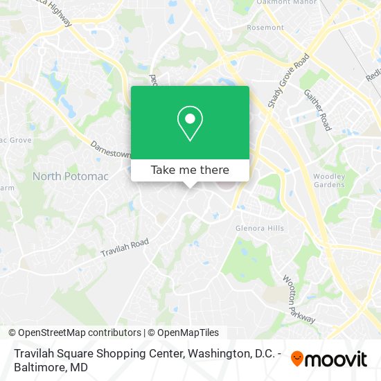 Travilah Square Shopping Center map