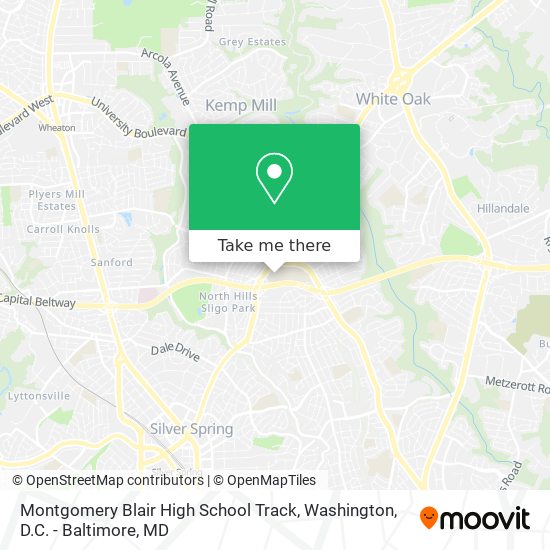 Montgomery Blair High School Track map