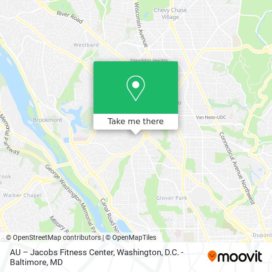 Mapa de AU – Jacobs Fitness Center