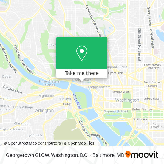 Mapa de Georgetown GLOW