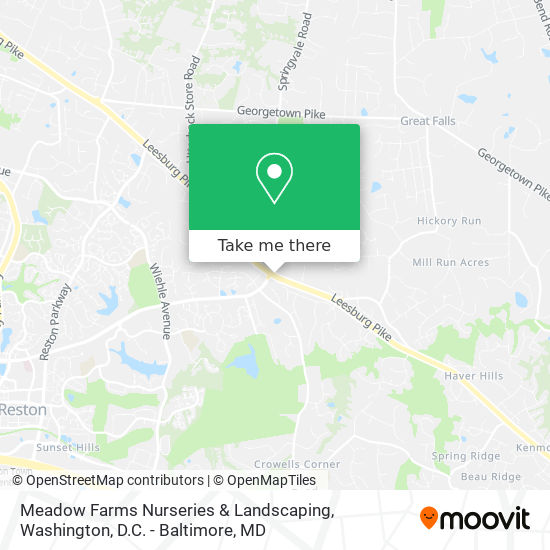 Meadow Farms Nurseries & Landscaping map