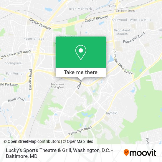 Lucky's Sports Theatre & Grill map
