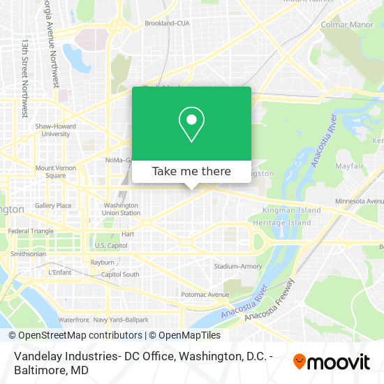 Vandelay Industries- DC Office map