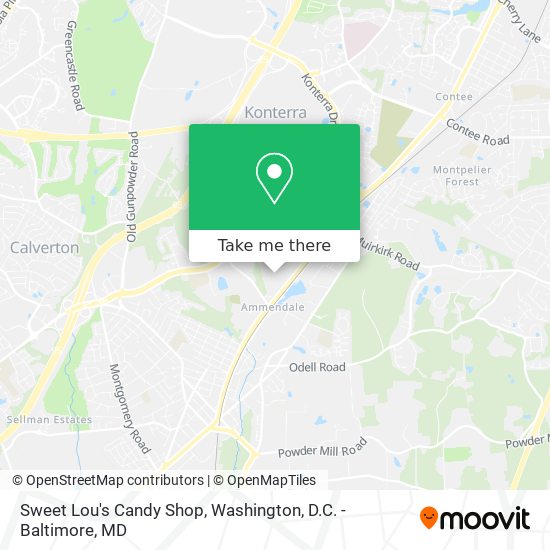 Mapa de Sweet Lou's Candy Shop
